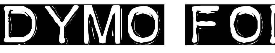 Dymo Font Invers cкачати шрифт безкоштовно